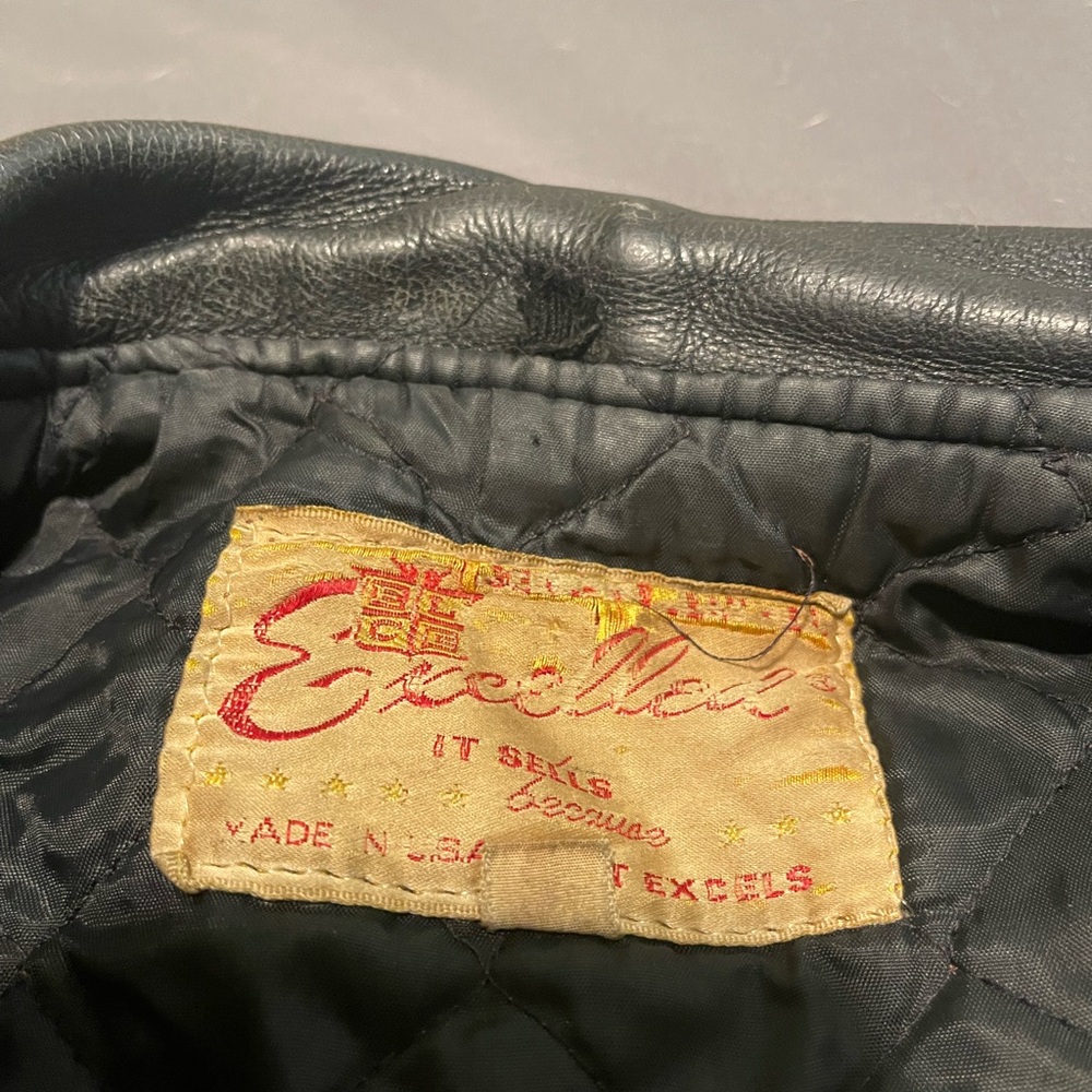 Vintage one owner leather motorcycle jacket